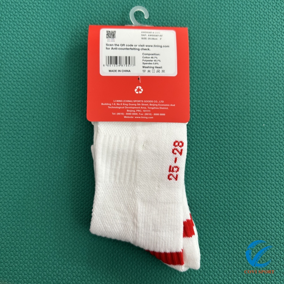 Tất Nam Lining Chính Hãng AWSS387-4