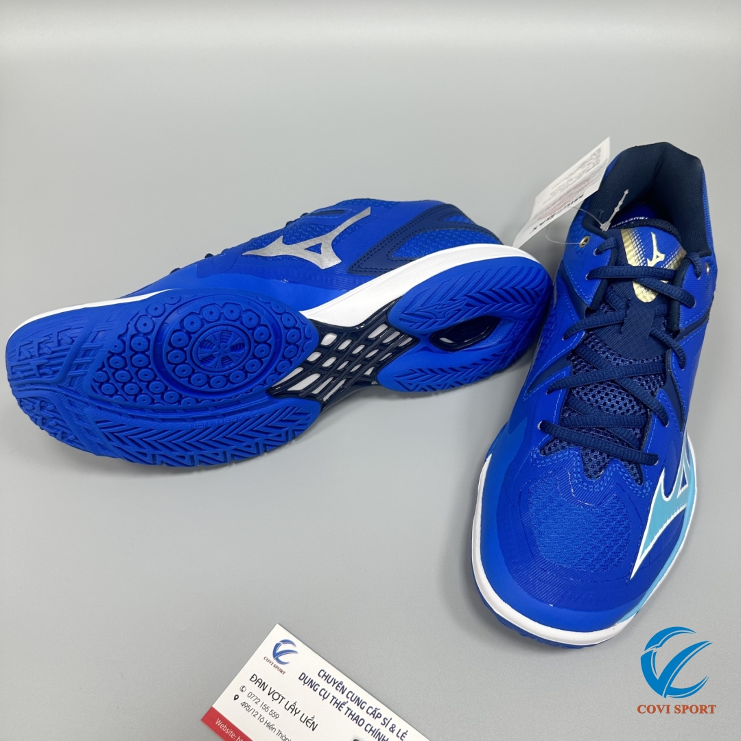 Giày Cầu Lông Mizuno Claw 3 Chính Hãng (Xanh dương - 71GA244301) New 2024