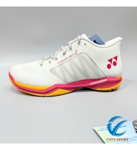 Giày cầu lông Yonex Comfort Z3 WIDE (White/Red) 2025 Chính Hãng