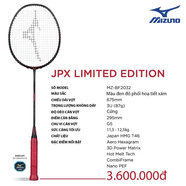 Vợt cầu lông Mizuno JPX Limited Edition Chính Hãng