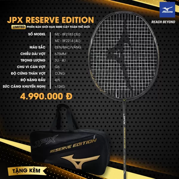 Vợt Cầu Lông Mizuno JPX Reserve Edition Chính Hãng