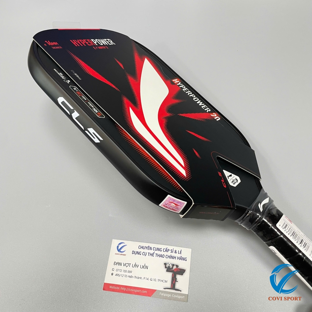 Vợt Pickleball Lining HYPERPOWER 20 Đen Chính Hãng (16mm)