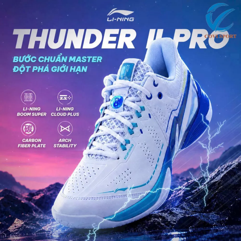Giày Cầu Lông Lining Thunder II Pro China Master Chính Hãng