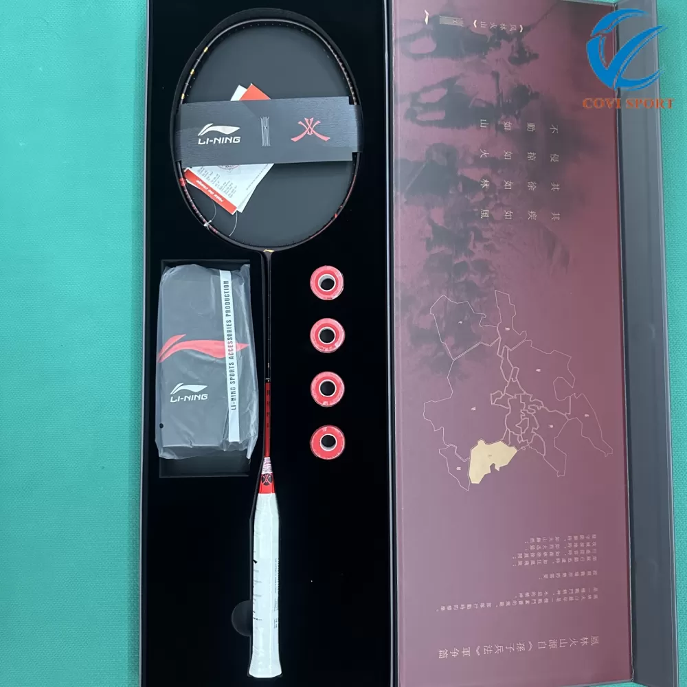 Sét Vợt Cầu Lông Lining Phiên Bản HỎA - Chính Hãng