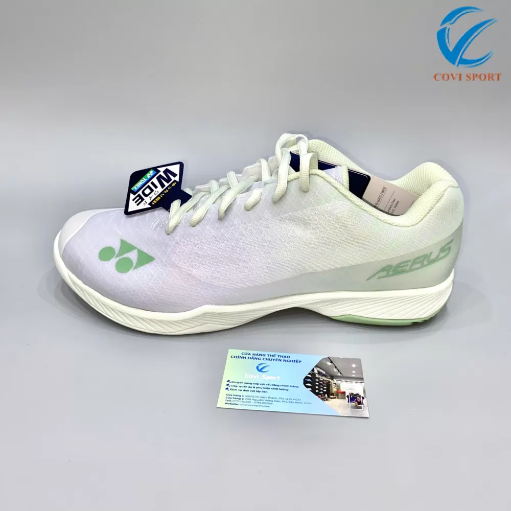 Giày Cầu Lông Yonex Aerus Z2 WIDE (White/Green) Chính Hãng