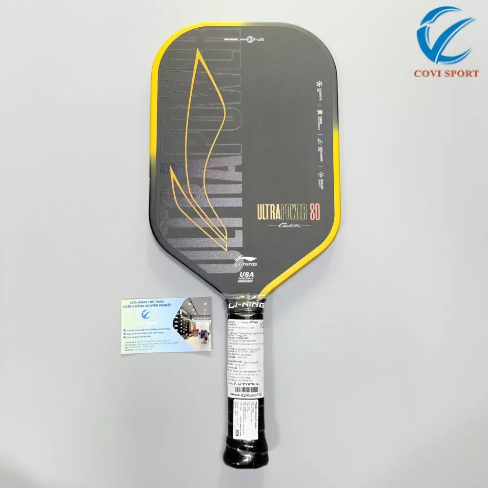 Vợt Pickleball Lining Ultrapower 80 Quick (16mm) Chính Hãng