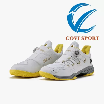 Giày Cầu Lông Yonex Power Cushion 88 Dial 3 (White/Yellow) 2026 Chính Hãng