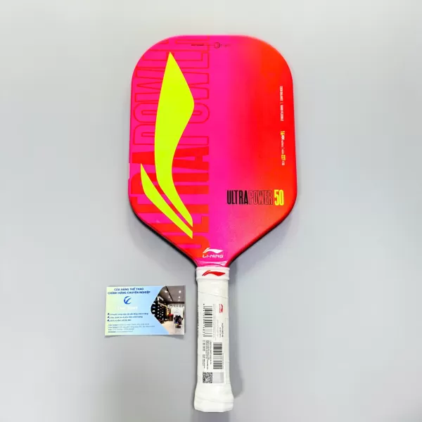 Vợt Pickleball Lining Ultrapower 50 Hồng (16mm) Chính Hãng