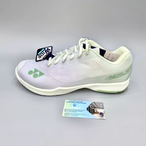 Giày Cầu Lông Yonex Aerus Z2 WIDE (White/Green) Chính Hãng