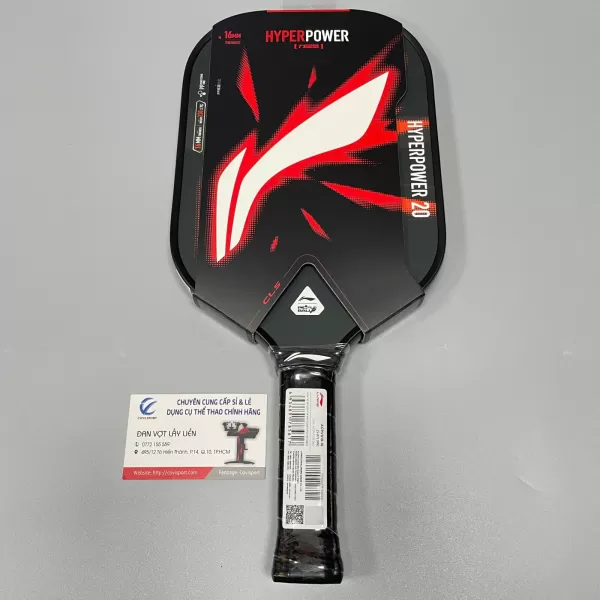 Vợt Pickleball Lining HYPERPOWER 20 Đen Chính Hãng (16mm)