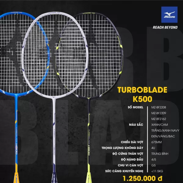 Vợt cầu lông Mizuno K500 Chính Hãng