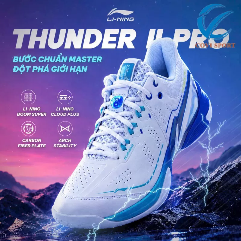 Giày Cầu Lông Lining Thunder II Pro China Master Chính Hãng