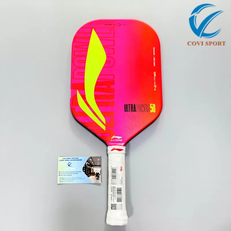 Vợt Pickleball Lining Ultrapower 50 Hồng (16mm) Chính Hãng