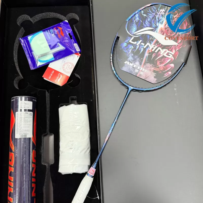 Combo Vợt Cầu Lông Lining Axforce 90 Dragon Max  4U - Khuyến Mãi Siêu Lớn