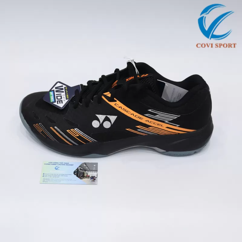 Giày Cầu Lông Yonex Cascade Accel (Black/Orange) Chính Hãng