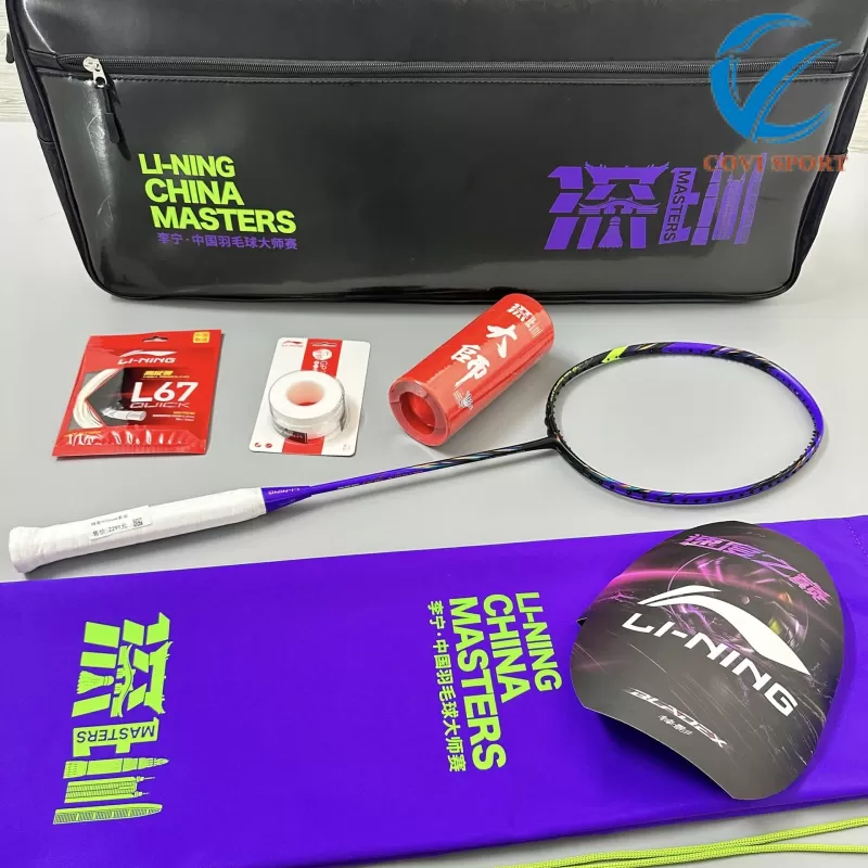 Set Vợt Lining Bladex 900 China Masters 2024 (Tím) Chính Hãng