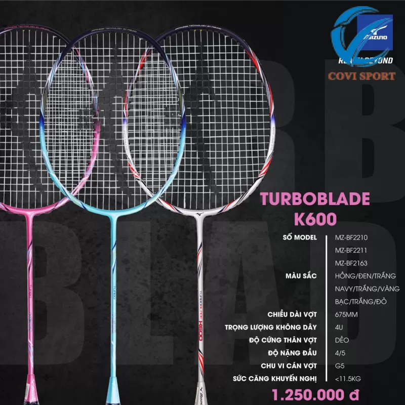 Vợt cầu lông Mizuno K600 Chính Hãng
