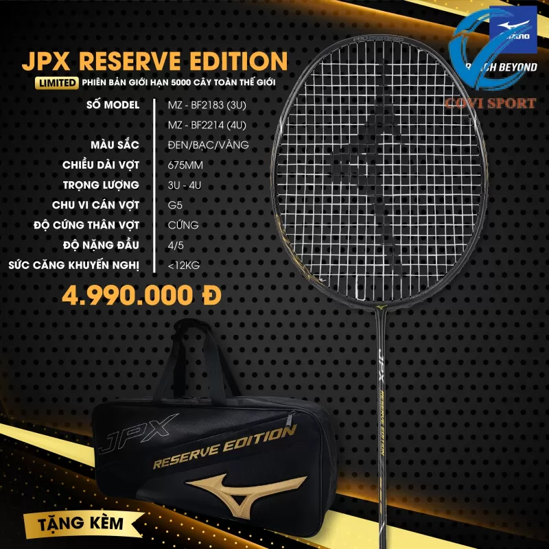 Vợt Cầu Lông Mizuno JPX Reserve Edition Chính Hãng